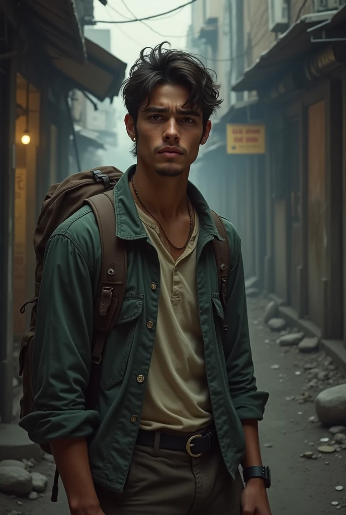 Young man without money