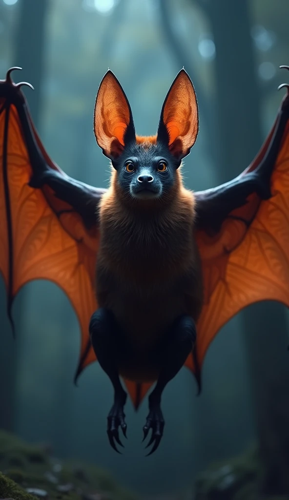 Can you generate bat animal animal in colour photo