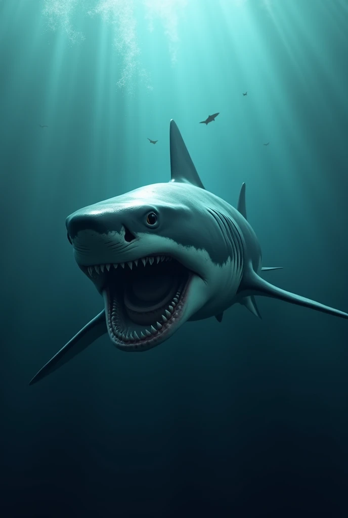 39. Great White Shark Card Description: Great white shark swimming in the deep ocean.
Meaning: strength, instinct.