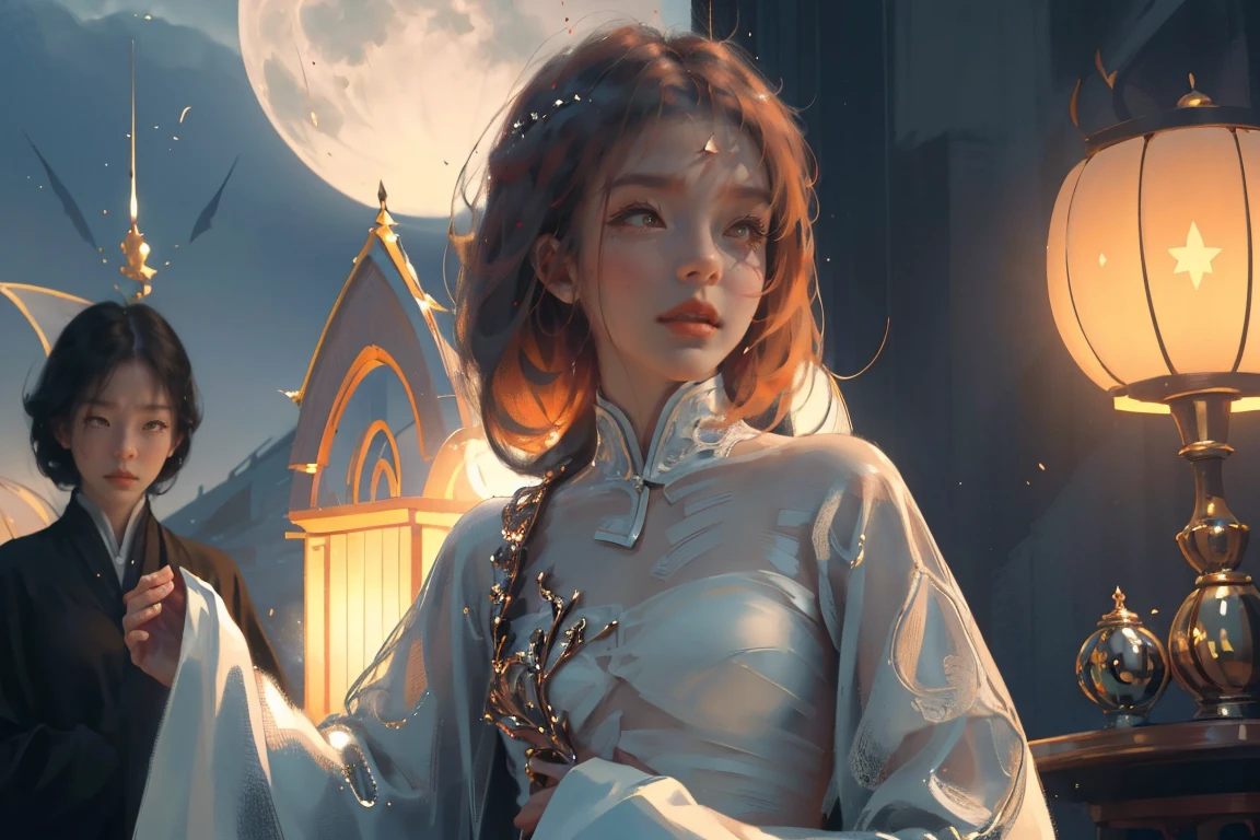 (practical, Photorealistic:1.37), (masterpiece, Highest quality:1.2), (Ultra-high resolution:1.2), (Original photo:1.2), (Clear focus:1.3), (Face Focus:1.2), (Very detailed CG ユニティ 8k 壁紙:1.2), (Beautiful Skin: 1.2), (Pale skin:1.3), (Super sharp focus: 1.5), (Super sharp focus:1.5), (Beautiful and clean face:1.3), (非常にDetailed Background, Detailed Background:1.3), Bokeh, Depth of written boundary, rest, Image of a Very Cute and Beautiful Japanese Woman, , business suit, (2:1.1), smileの少女の肖像画, Full body image, from the front, Symmetrical Configuration, (Studio Lighting:1.3), (Cinema Lighting:1.3), (Rear window lighting is backlit:1.3), (surface light:1.3), Light Enveloping Her Entire Body, Looking straight at you, Persistence, Sexy model posing, rest, (Chestnut Half-Hair:1.2), Light green eyes, Beautiful Eyes, Princess Eyes, Mahogany Hair, A single hair, bangs, slim, Abdominal muscles, (Huge breasts;1.35), (Willow West:1.15), (Details of a beautiful girl:1.4), (Elegant and gorgeous deep red lace silk red wedding dress:1.3), (BaliOcean view背景:1.2), (smile, happiness:1.3), ((Perfect female body)), (Upper body image:1.3), Encircling the head, Perfect Dramatic, Volumetric lighting, Professional majestic oil painting, Glowing Skin, CT Anatomy, Perfect Proportions, 8.Five Really Small, Face Focus, Ultra practical Photo, Extremely clear images, Ultra-high definition images, Bali, Ocean view, nature, External, ((walking beach:1.2,Midnight,moonlight,夜空にたくさんのstarが美しく輝いている, 長時間露光されたstar空に、Many circular orbits are visible in the image.,無数のstarが輝き、Shining with a fantastic light. star々is bright and vivid)),Vast landscape photography、The place is the sea、The season is winter、真Midnightです、(View from below with views of the sky and below)、There is a woman in a kimono。、Silhouette of a woman standing on the beach and looking up、(full moon:1.2)、(流れstar:0.9)、(star雲:1.3)、遠くのstar、The moon is reflected in the sea in the background like a mirror、Far Lighting Break Production Art、(Warm color Light Source:1.2)、(Firefly:1.2)、lamp shade、Blue and white、Intricate details、Volumetric lightingブレイク (masterpiece:1.2)、(Highest quality)、4K、Very detailed、(Practice Structure:1.4)、Extremely detailed and colorful(Rainbow colors:1.2)、(Shining Lights、Atmospheric lighting)、dream-like、magic、(alone:1.2)