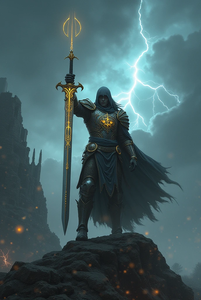 Legend of Blood,Warrior holding a dragon slaying sword