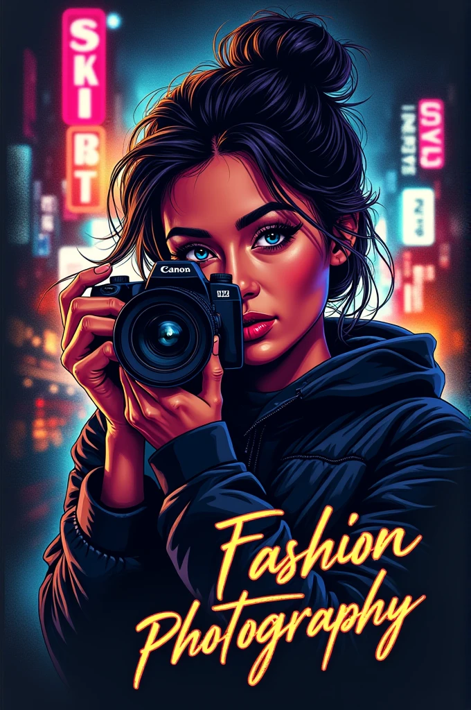 Create a design for fashion photographer for club tshirt