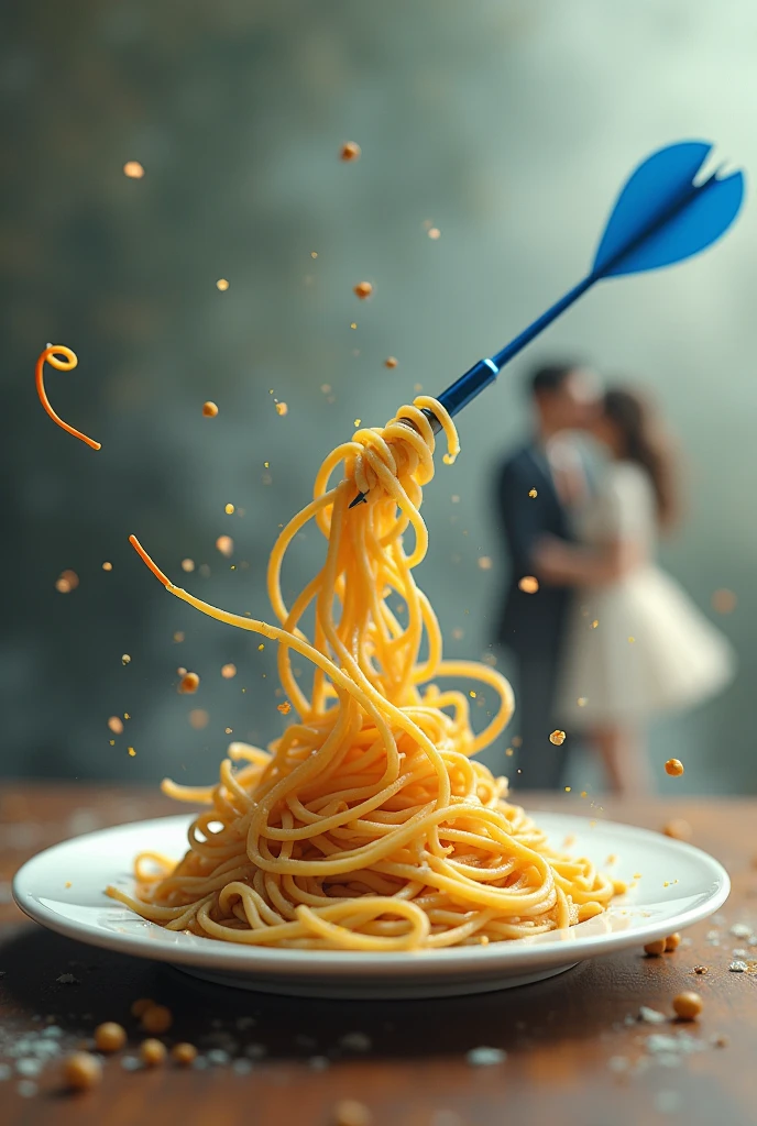 Noodles plate mein dance kar rahi hai Blue dart to couple