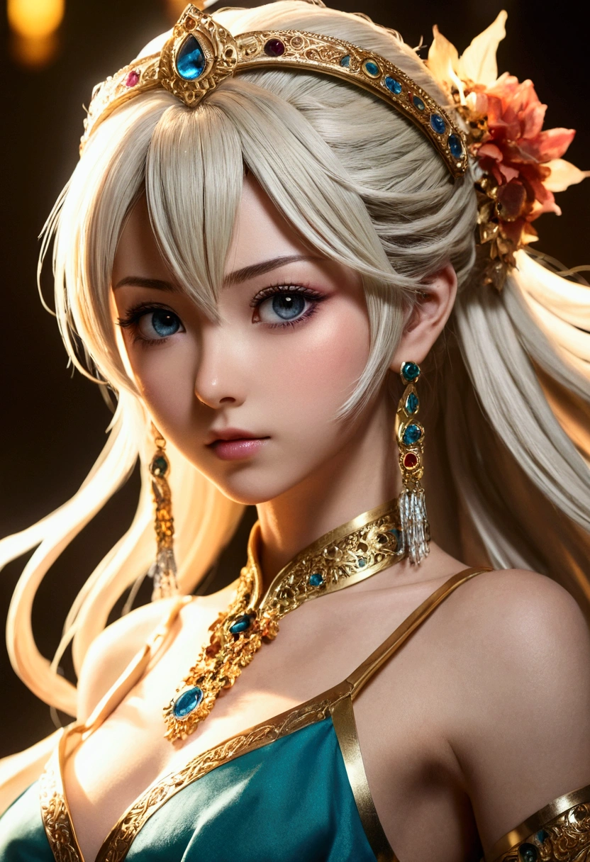 make a anime character who is very powerful and beautiful 
