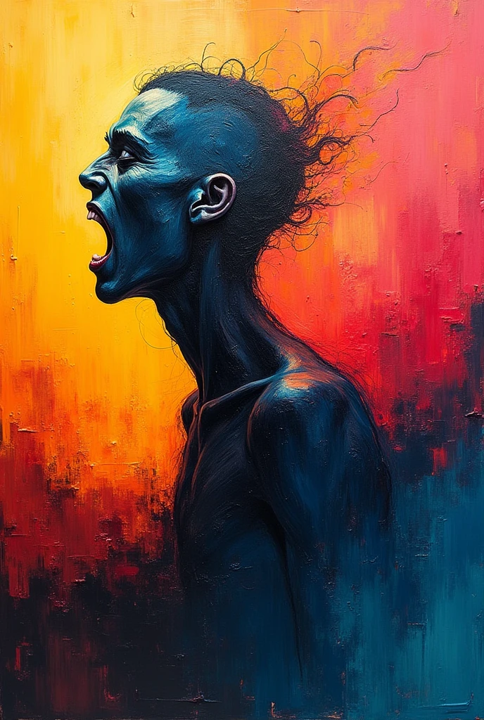 Create me an expressionism make it easy to draw
