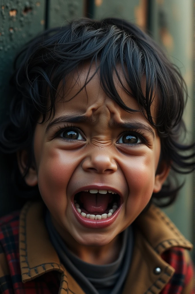 India Afghanistan brother in child cry face