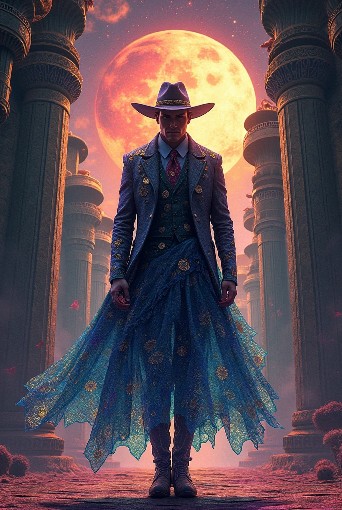 Official art, unity 8k wallpaper, Super detailed, beautifully、aesthetic, masterpiece, Highest quality, (zenTangle, And Mandalas, Tangle, enTangle), (Fractal Art:1.3) , One person, Very detailed, Dynamic Angle, Cowboy Shot, The most beautiful form of chaos, elegant, Brutalist design, Bright colors, Romanticism, James Jean, Robbie Dowie Anton, Ross Tran, frances