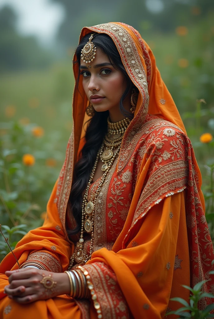 Muslim  with hindu dressup 