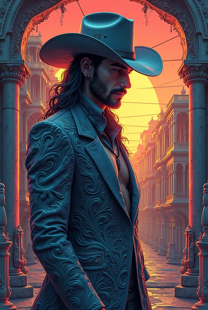 Official art, unity 8k wallpaper, Super detailed, beautifully、aesthetic, masterpiece, Highest quality, (zenTangle, And Mandalas, Tangle, enTangle), (Fractal Art:1.3) , One person, Very detailed, Dynamic Angle, Cowboy Shot, The most beautiful form of chaos, elegant, Brutalist design, Bright colors, Romanticism, James Jean, Robbie Dowie Anton, Ross Tran, frances