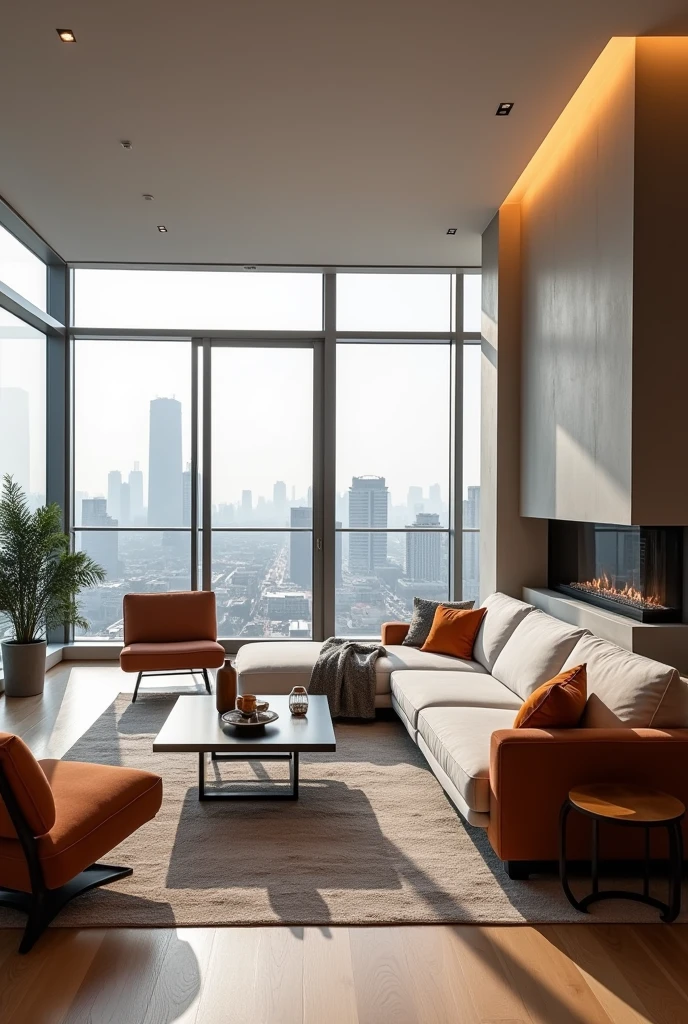 A room in modern furniture