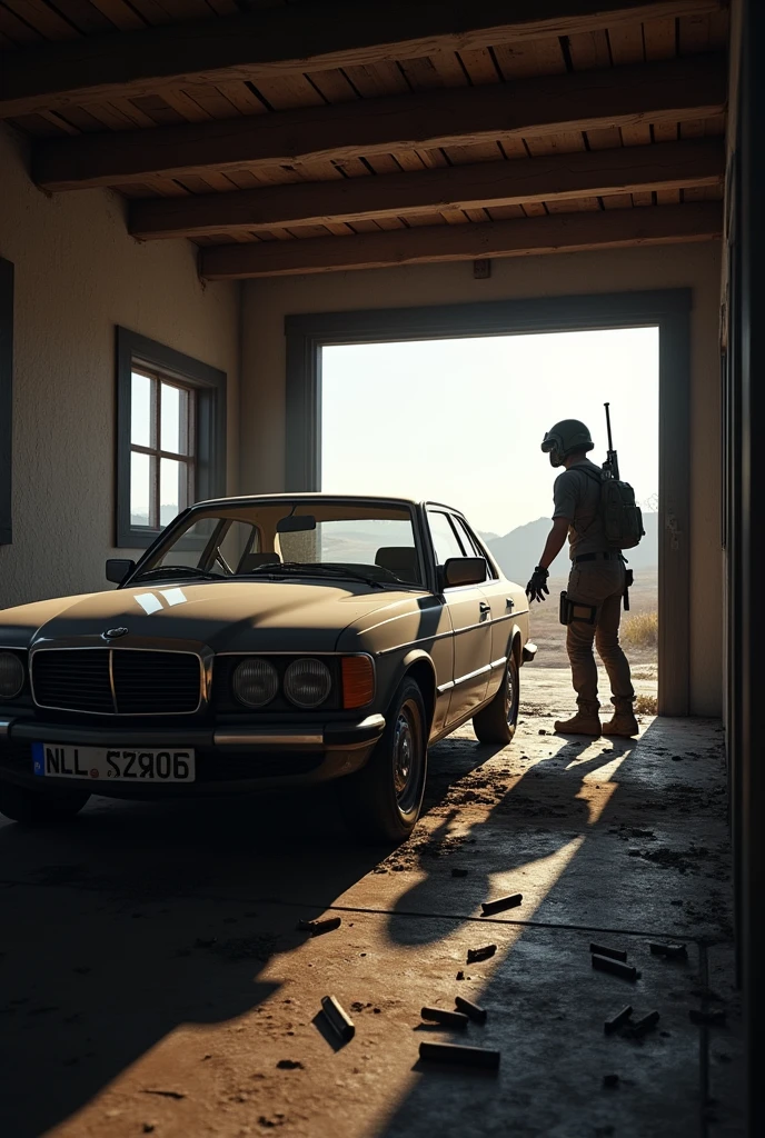 Pubg thumbnail pubg car in house 
