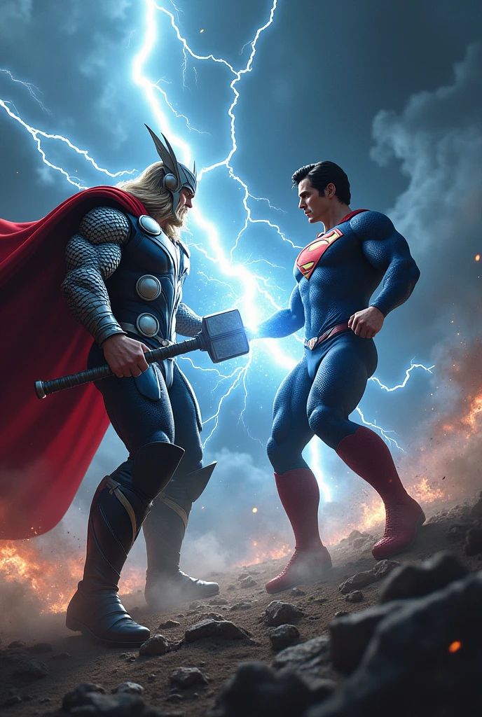 Thor destroy earth and suparman protect