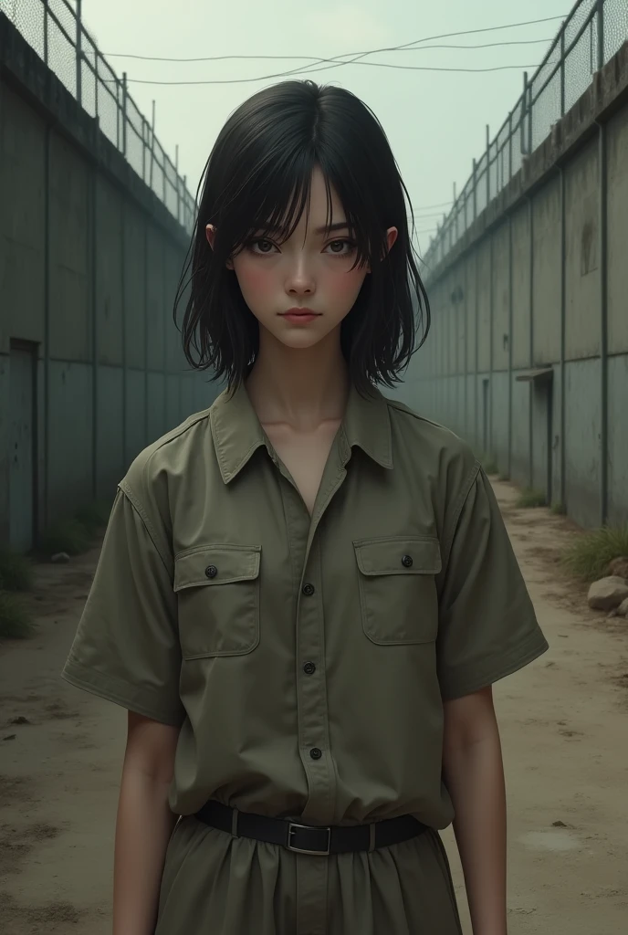 Girl
2
Brunette
Caucasian
Prison uniform
Prison yard