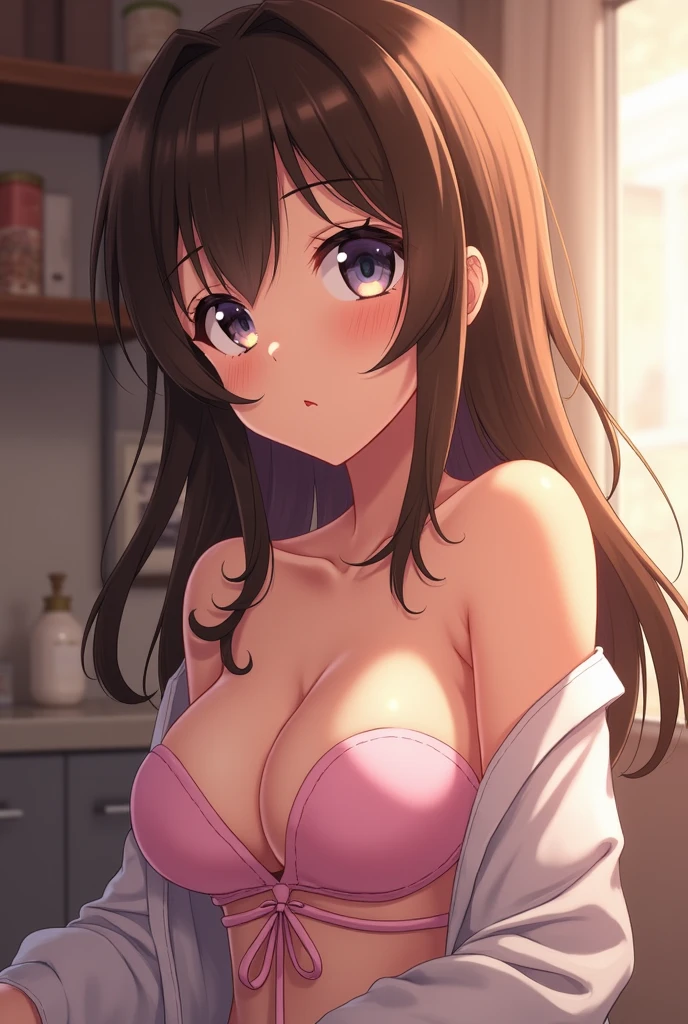 Hot Big boobs anime girl with no bras and with no cloth doing sex