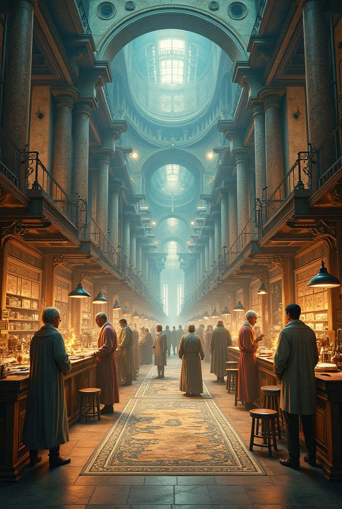 Can you show me historical antecedents of Papyrus, ink, silk production, gutenberg printing press, microscope, pasteurization, petroleum refinery, telephone, calculator in 1 image