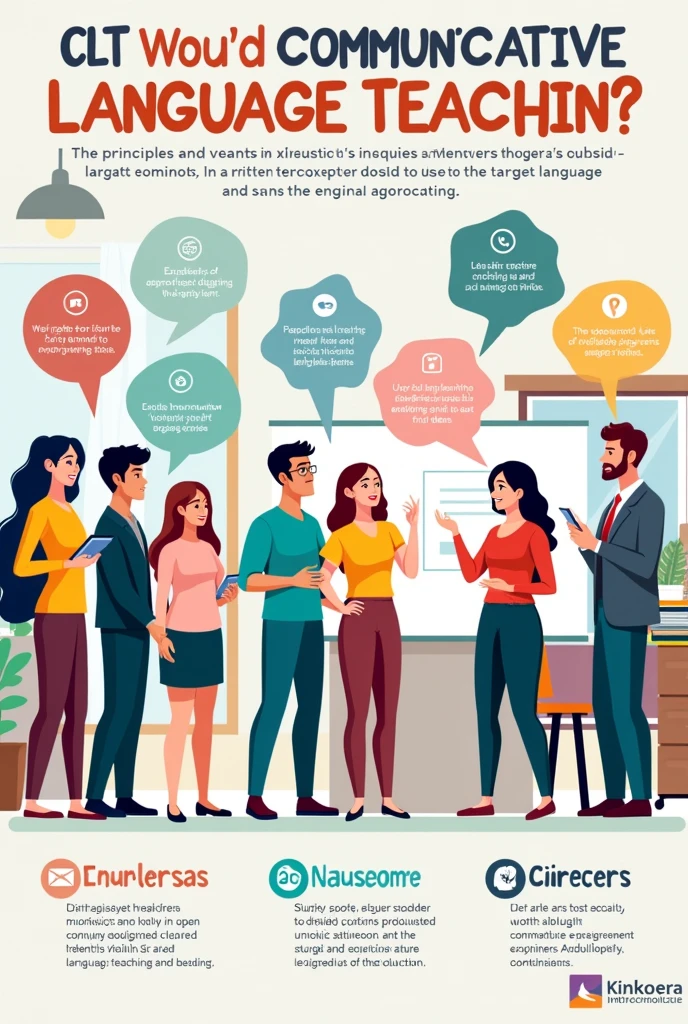 A poster for communicative language teaching