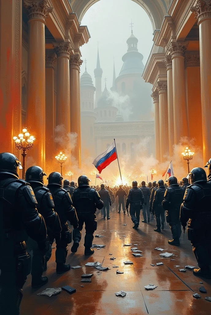 Dispersion of the rally in kremlin palace december 2020