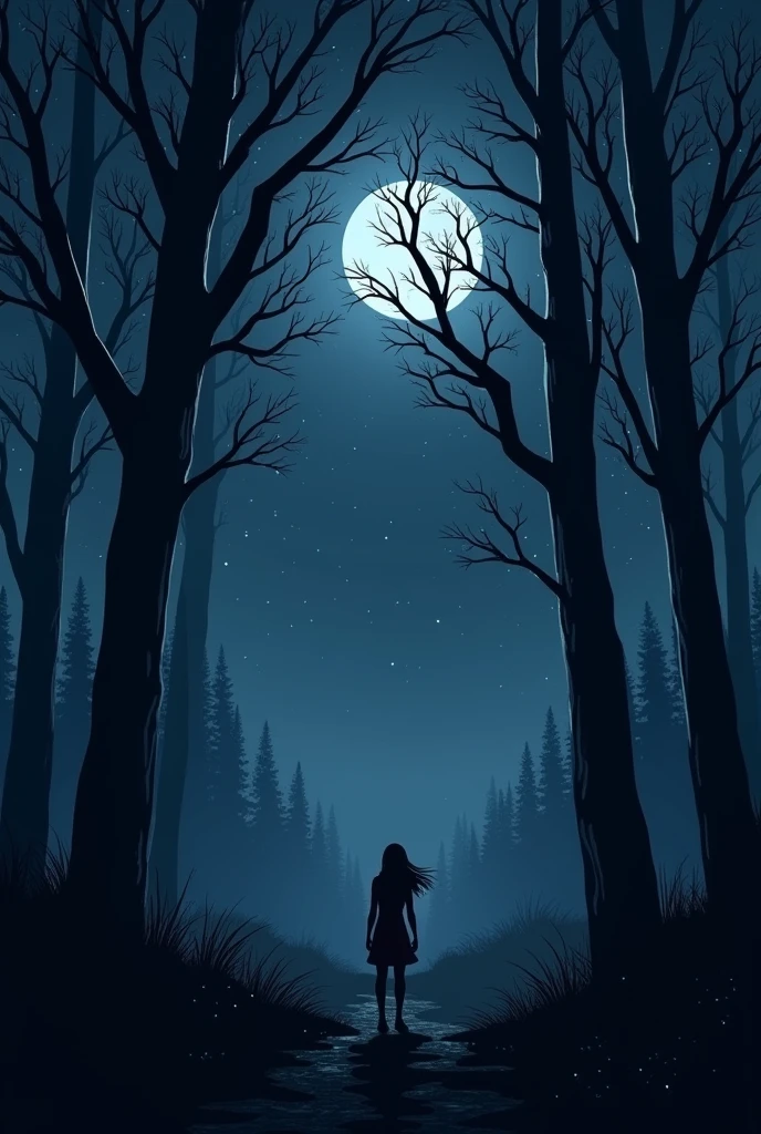 Aesthetic night image with sad vibe and dark mode without human.