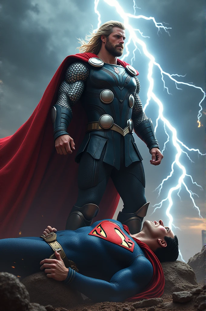 Thor killed suparman and winning auroma