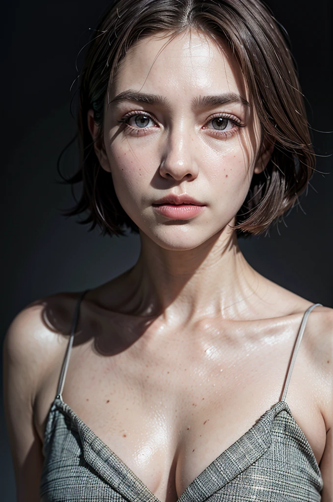 (The best quality,High Resolutions),portrait,50 year old man,With a very elegant dress,Grey tailored suit,Detailed and realistic face,short grayish brown hair,flat hair cut,with a slim build,determined expression,Hollow eyes,strong jawline,Faint wrinkles around the eyes and mouth,well-groomed eyebrows,subtle crow's feet near the eyes,glare,Mature and self-confident look,subtle smile on her lips,Slightly arched eyebrows,defined cheekbones,square face,sculpted chin,mustache,stubble beard,Elegant posture,Standing in front of a neutral background,Soft and uniform lighting,Slightly warm color tone,emphasis on the sophisticated and charismatic aura of the man.