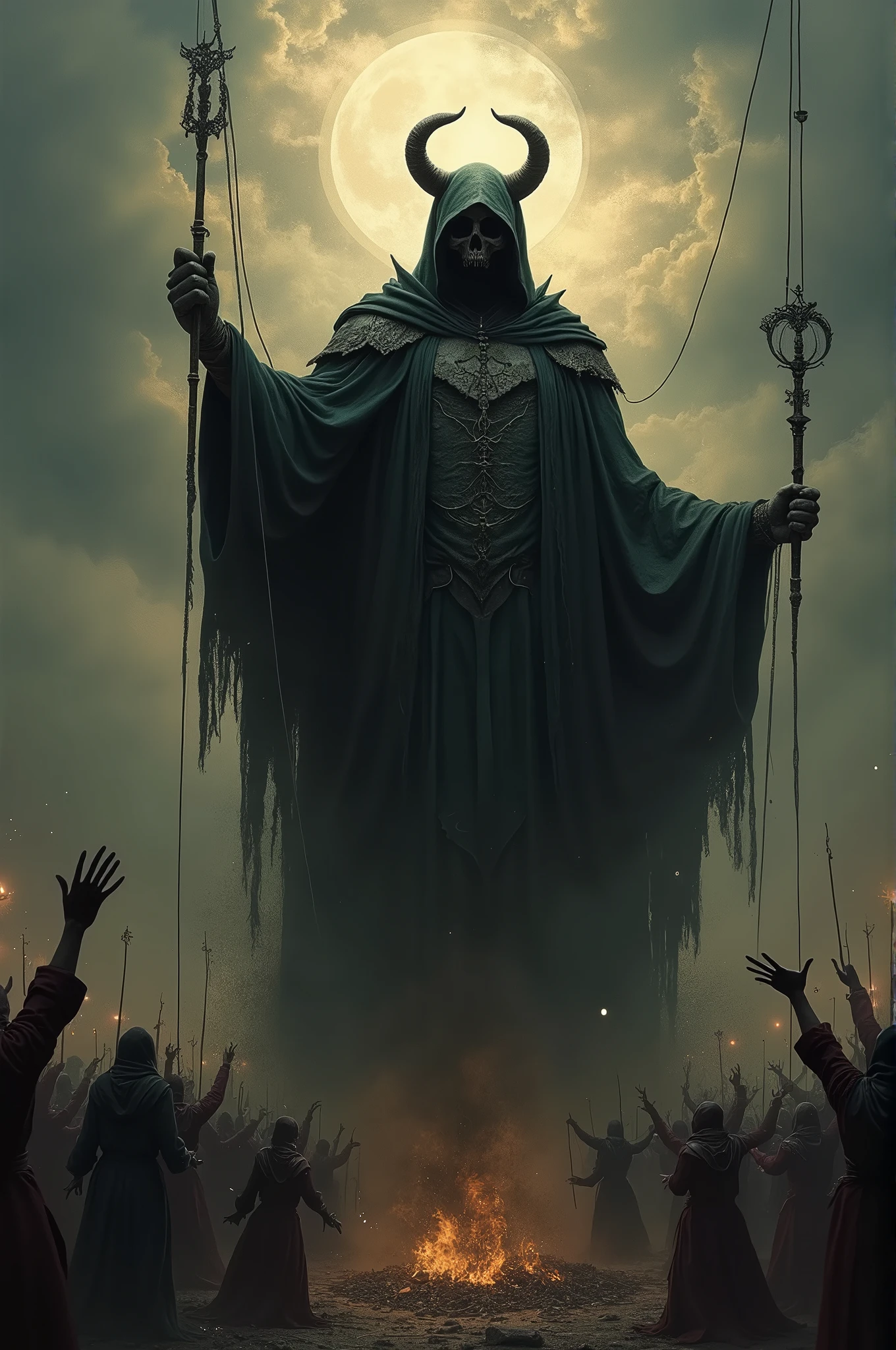 A derelict of darkness summoned from the ashes, The puppetmaster congregates all the masses