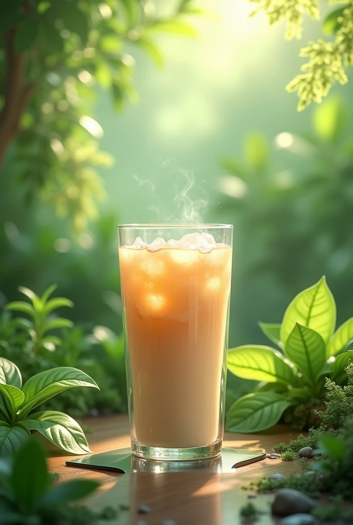 Milk Tea greenery nature realistic