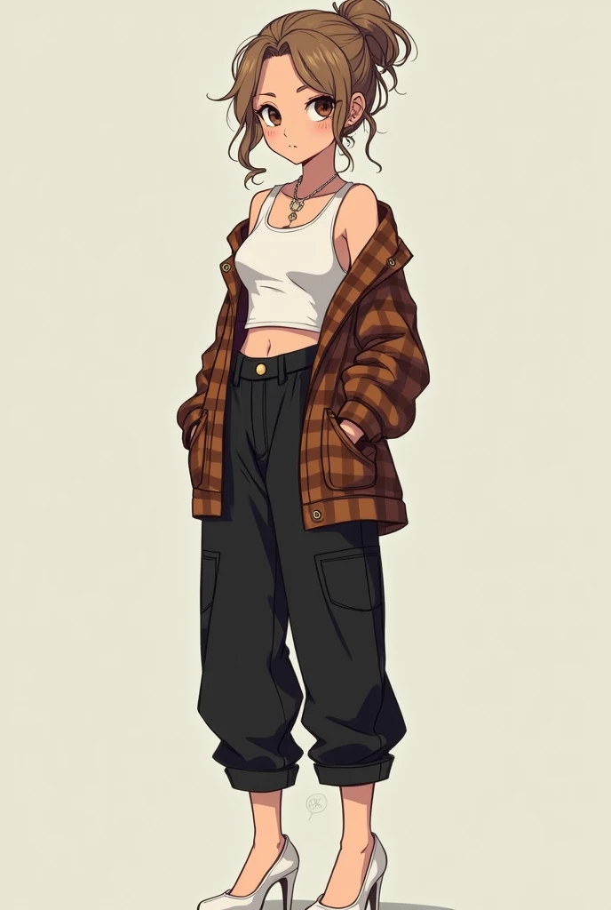 • 20yo
• Female
• 5,8 with skinny build and wavy light brown long hair(mostly put up in a messy bun, soft features with a tiny squint in one eye
• Clothing style comprises a tank top under an open flannel shirt (white & brown respectively) and a black baggy jeans with white hight heels and a lot of jewellery
• Overthinking and sassy
• Innocent polite and fake
• Brown eyes
• Light skin
• Either extremely emotional or extremely emotion less
• Possessed
• Interested in having a relationship, sports and eating
• Side kick behavior
And very rich and spoiled