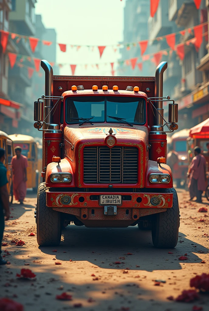Canadian truck in punjab 

