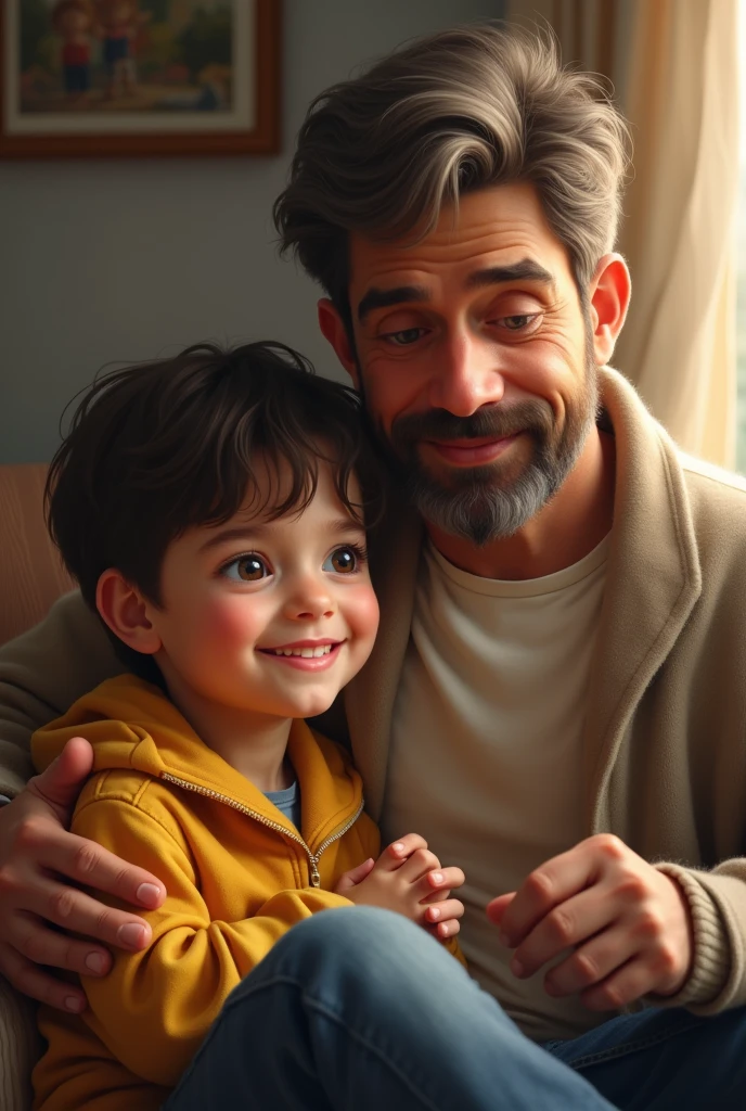 Krisha with his father