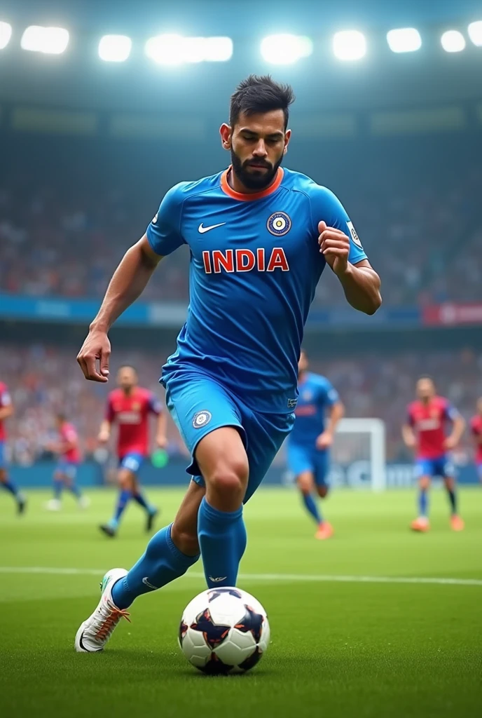Ms dhoni play football