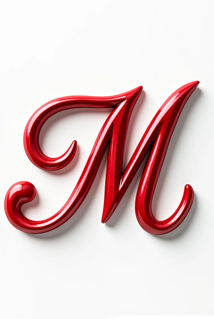 write Merkadote with first letter uppercase, in red color, plastic type, high relief, using a beautiful script font, with transparent background for png file