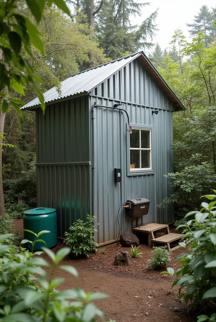 Installation system of harvesting rain water from a tin shade house