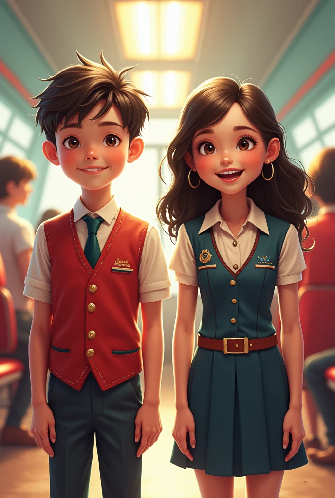 Flight attendant uniform boy qnd girl own creation
