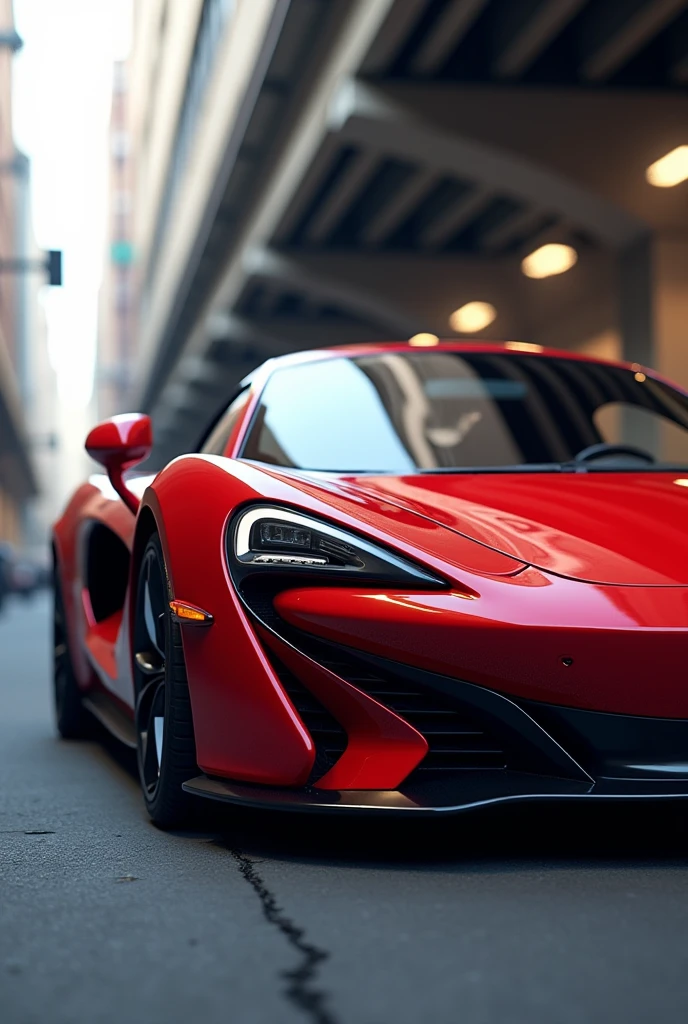 A red car realistic