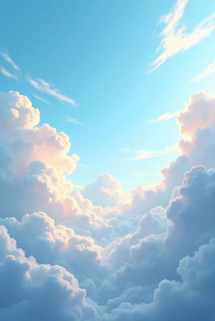 a beautiful sky through the clouds