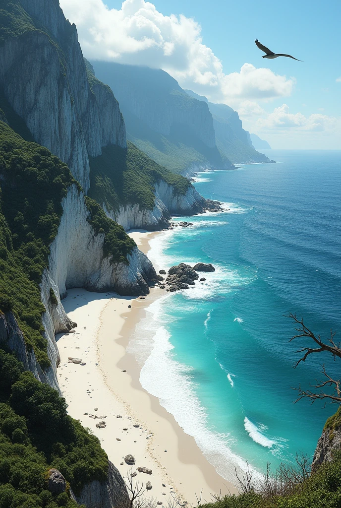 a magnificent wild beach