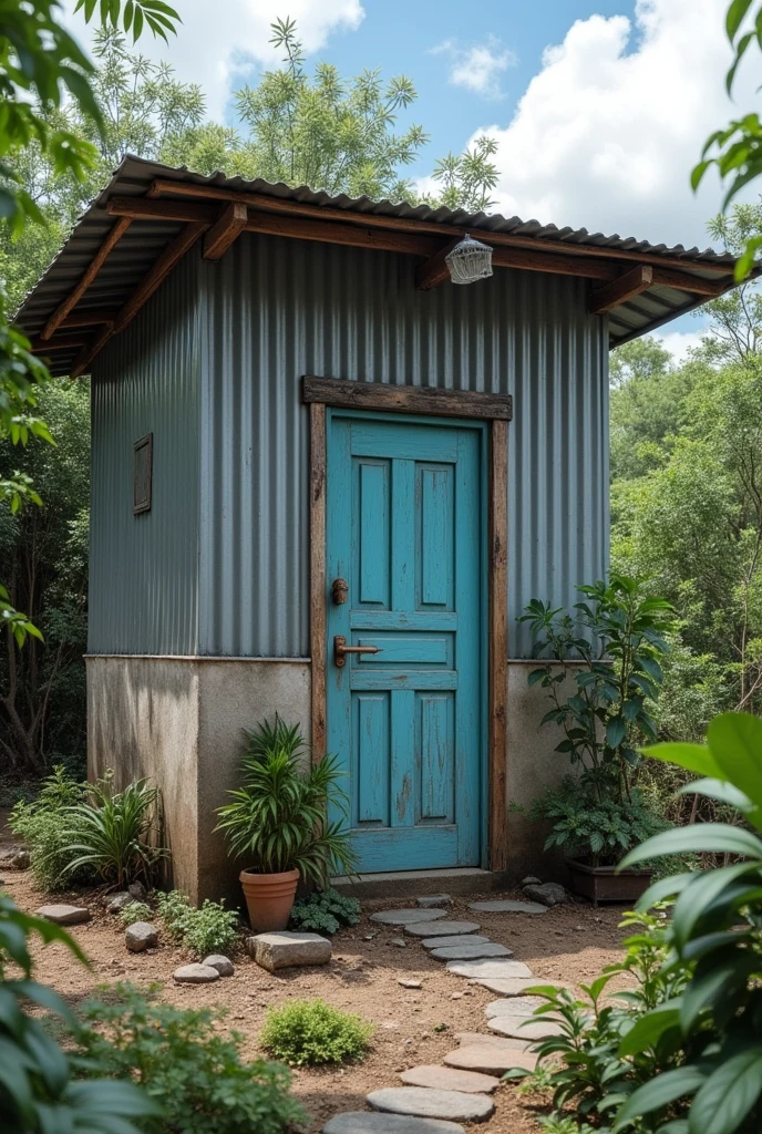 Installation system of harvesting rain water from a tin shade house. First rain water from roof will diposit in a pipe then the pipe line goes to collector box. The scenario must from a rural coastal area.plz use this link to understand better: https://www.premiertechaqua.com/en-ca/rainwater/rainwater-harvesting-worth-it

