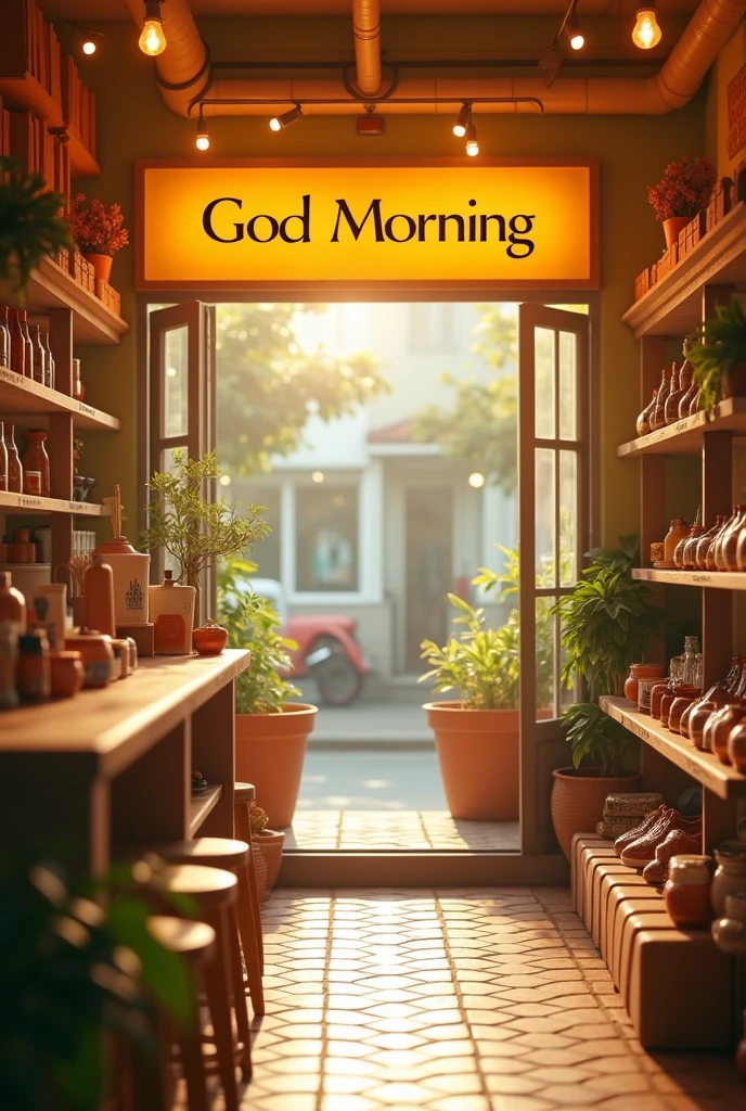 Create professional good morning images for stories with the name loja do precio