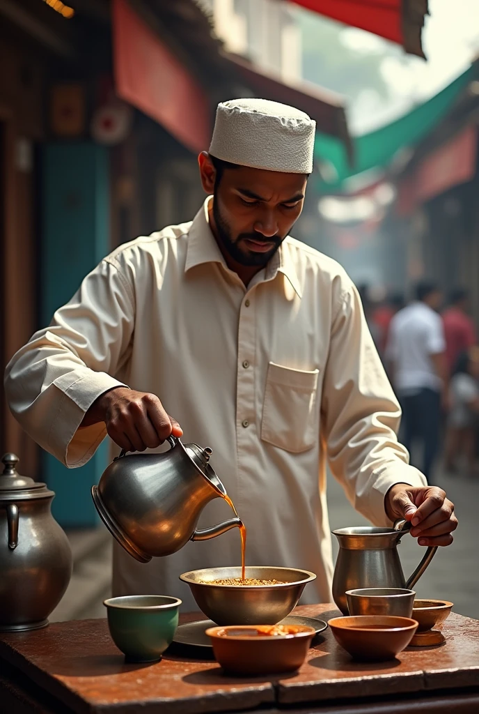 The India man make teh tarik