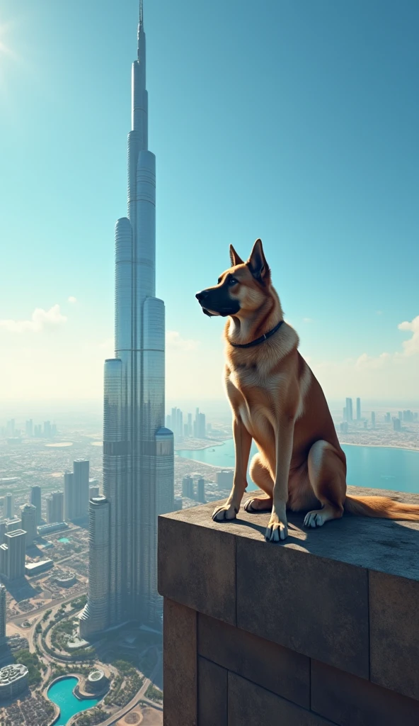 The dog on top of Burj Khalifa