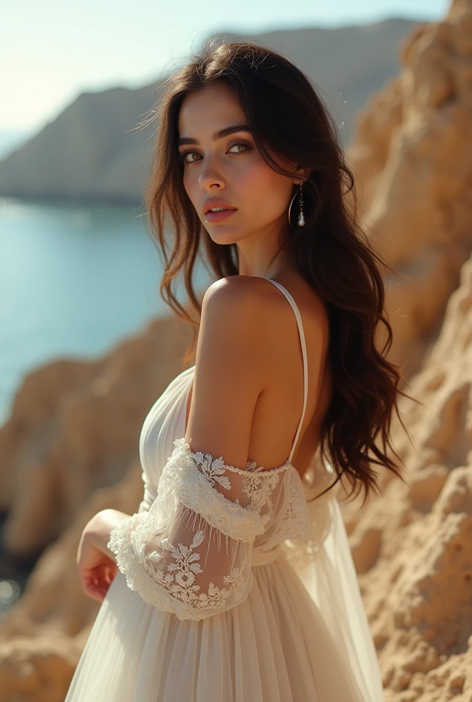 The same beautiful irani model posing in gheshm