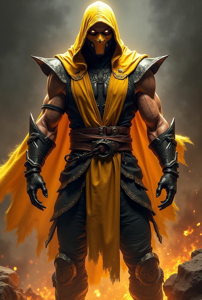 Scorpion(Mortal Kombat) with the Scorpions t-shirt(band)