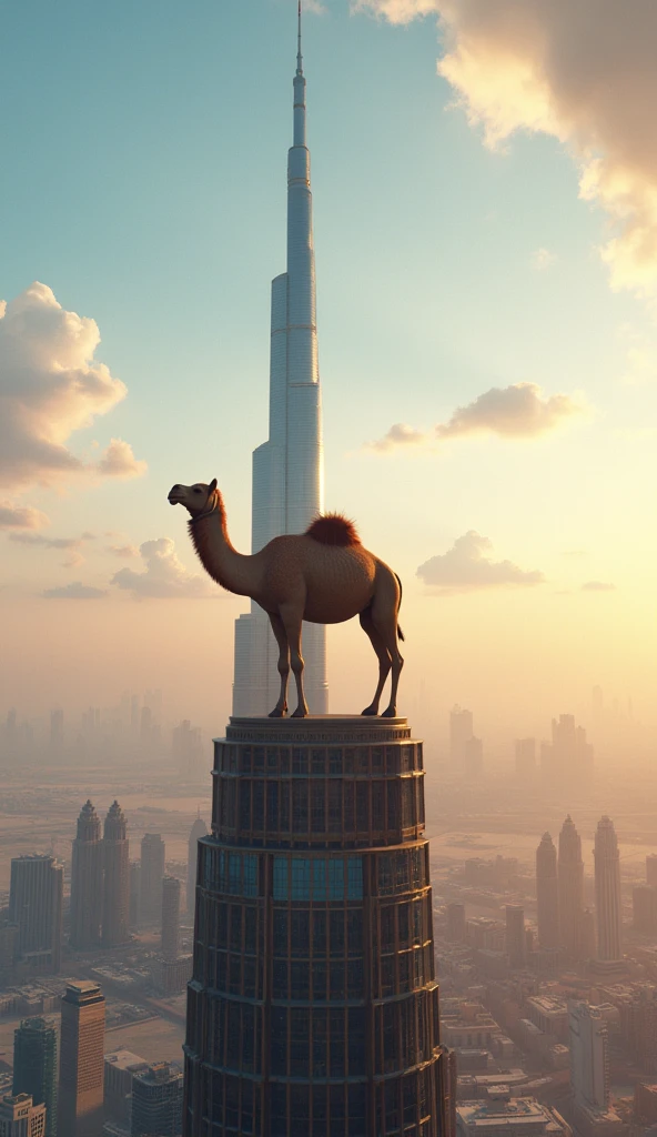 The camel on top of Burj Khalifa