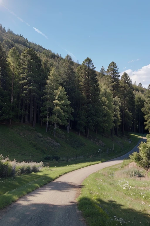 a beautiful landscape of the California countryside, rolling green hills, lush meadows, crystal clear lakes, towering pine trees, fluffy white clouds in a bright blue sky, serene and peaceful atmosphere, golden sunlight filtering through the trees, highly detailed, photorealistic, 8k, HDR, (best quality,4k,8k,highres,masterpiece:1.2),ultra-detailed,(realistic,photorealistic,photo-realistic:1.37)