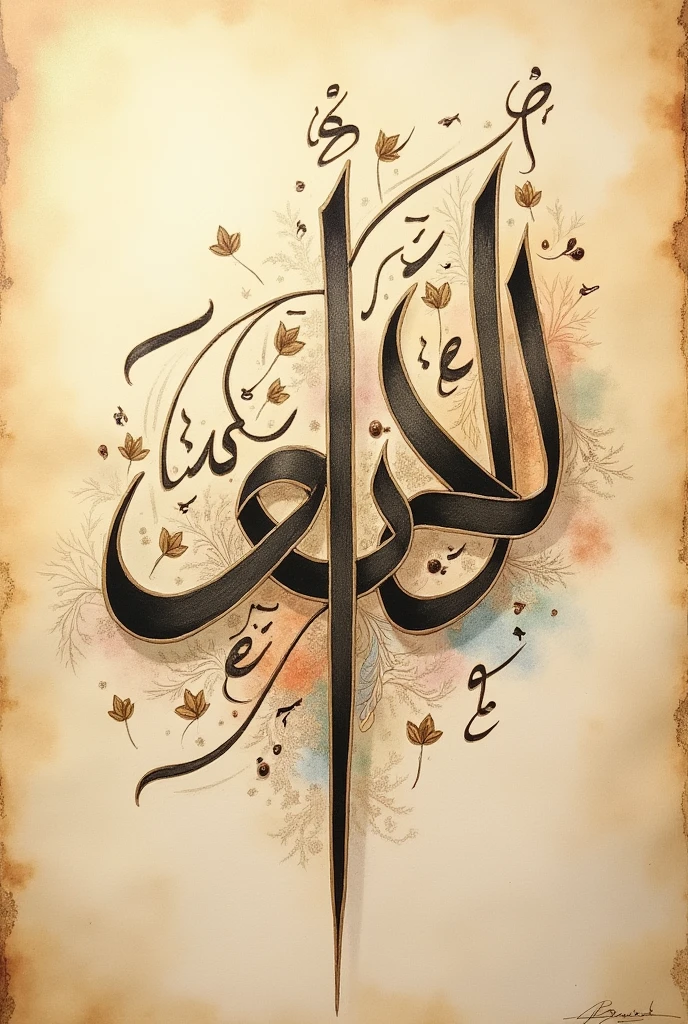 Calligraphy of DAANISH written in urdu.