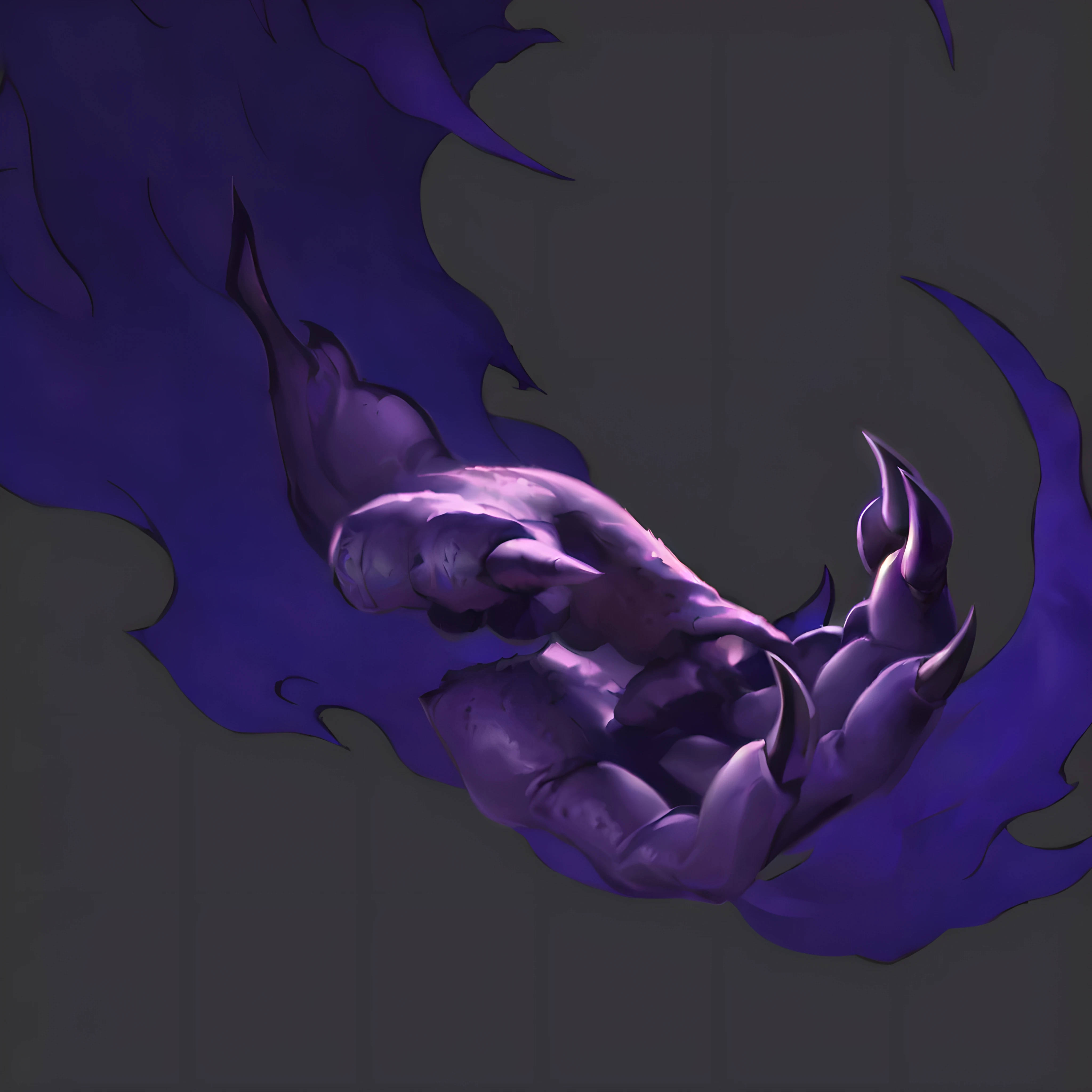 palm,demon,Purple skin,Claws of the Beast, best quality, masterpiece, illustration, Extremely refined, detailed,CG,Unite,Fine details, ,masterpiece