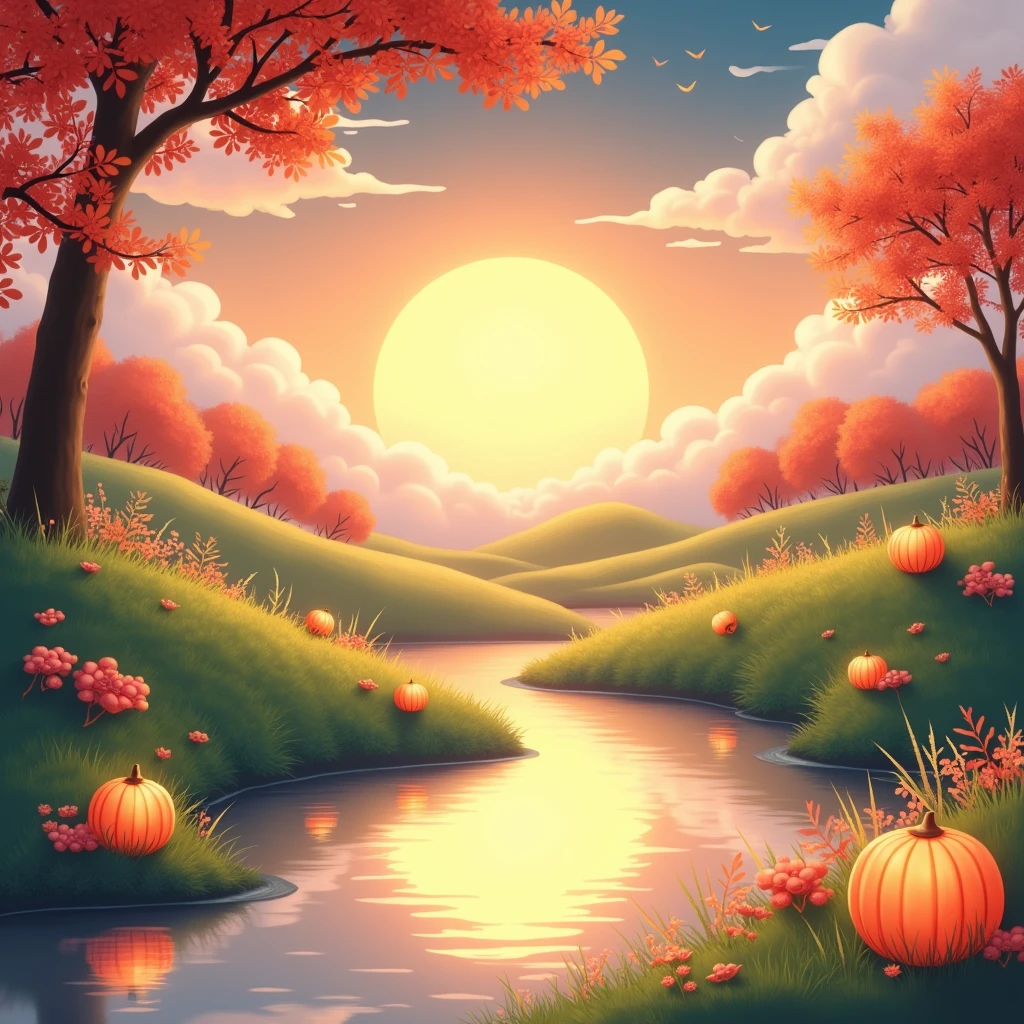 mid autumn festival background , green and ping hight light
