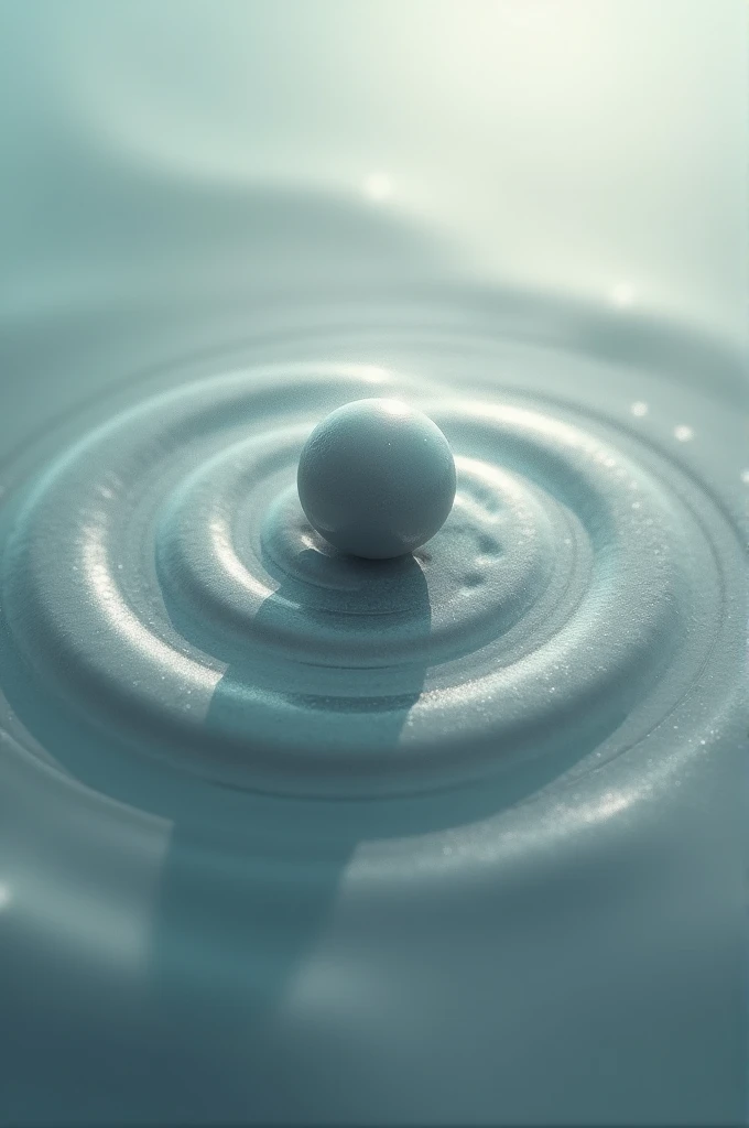 A particle as a blurry sphere, surrounded by a wave-like aura. The sphere's clarity and the wave's amplitude are inversely proportional, illustrating the Heisenberg uncertainty principle."
