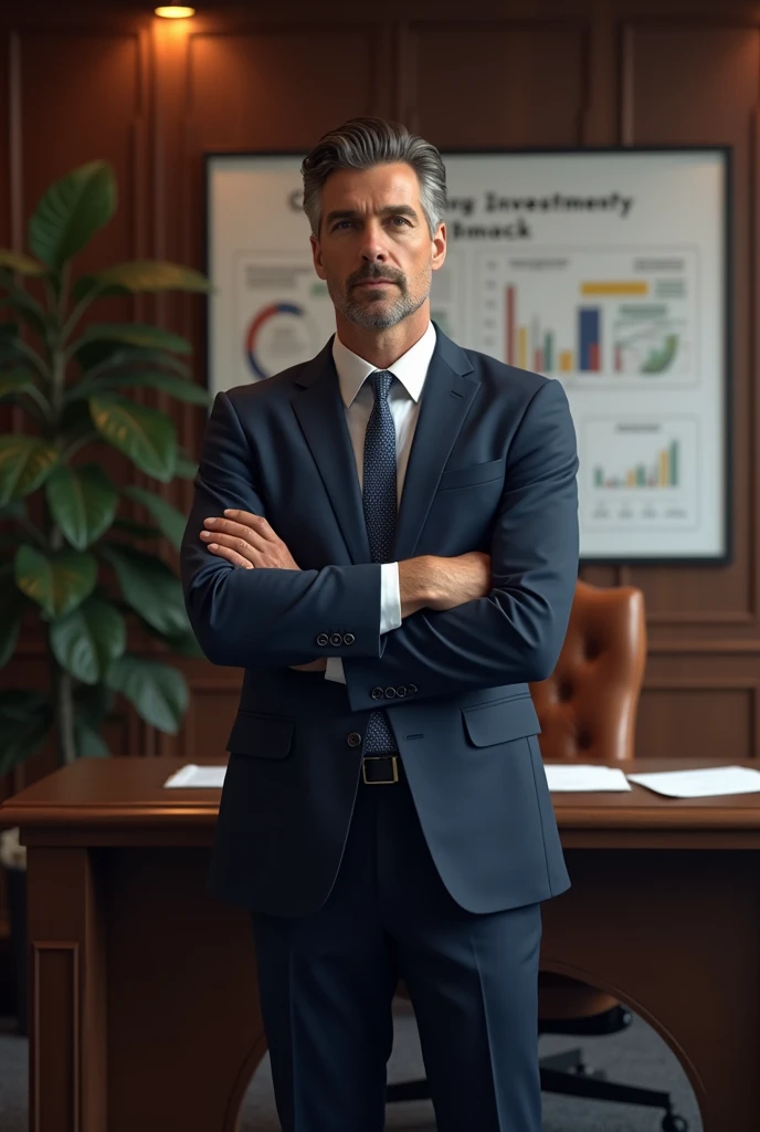 Make an image for my company with a broker theme