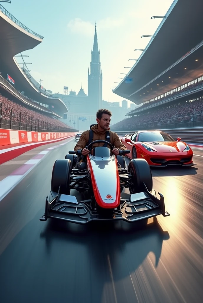 Wheelchair user racing cars